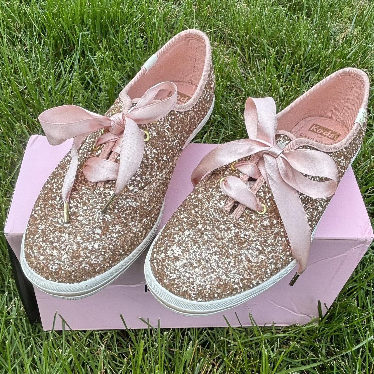 Rose gold kate spade keds online