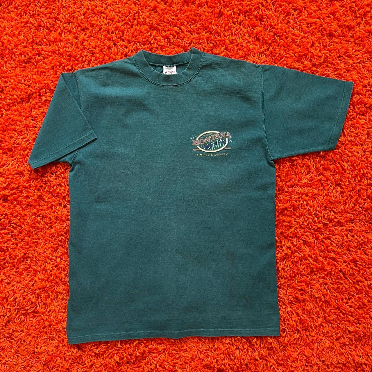 Jerzees Men's Green Tshirt Depop