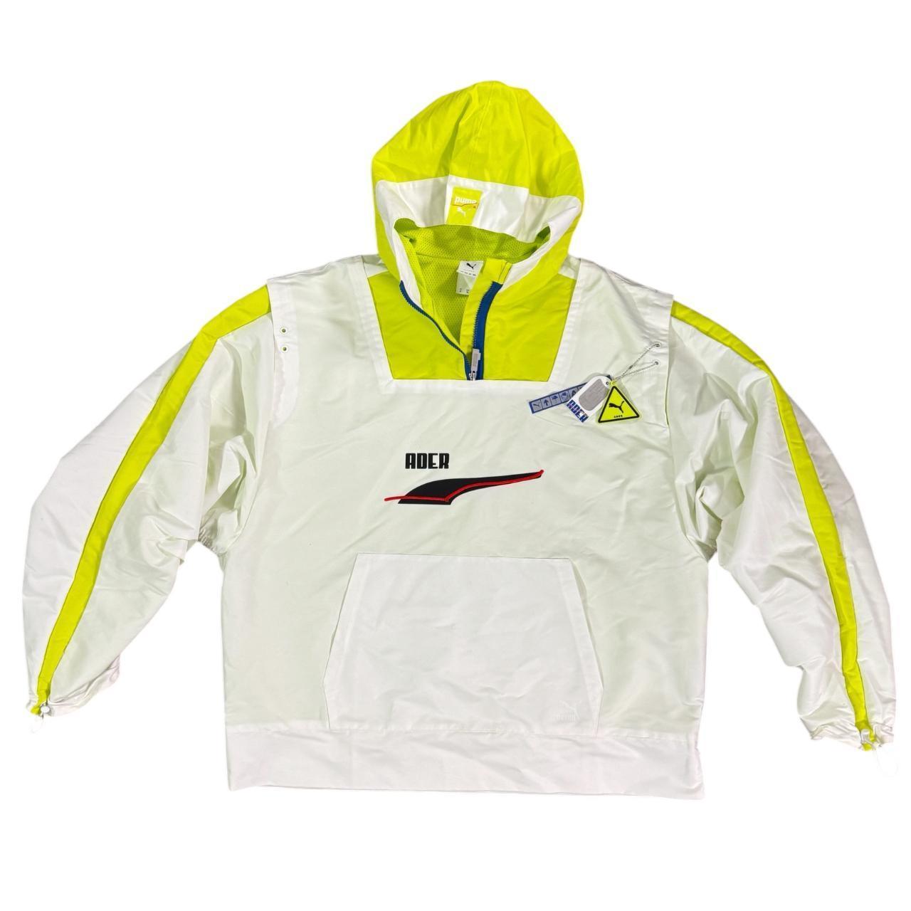 Ader Error Men's Windbreaker Jacket - White/Green… - image 1