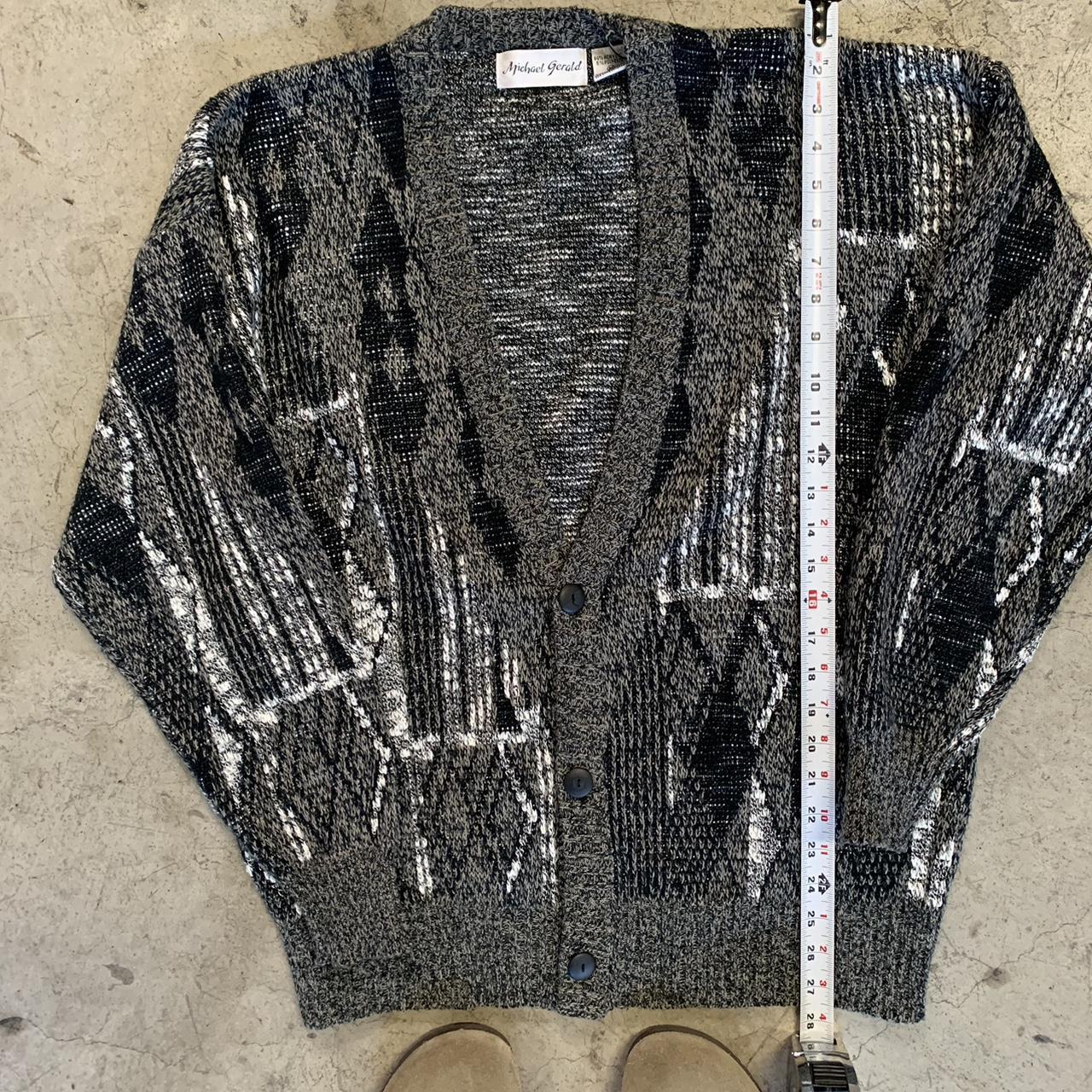 VINTAGE 80s CARDIGAN BEAUTIFUL PATTERN NICELY... Depop