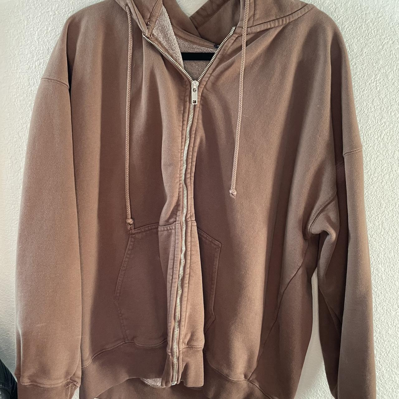 Brandy Melville Women's Brown Sweatshirt Depop