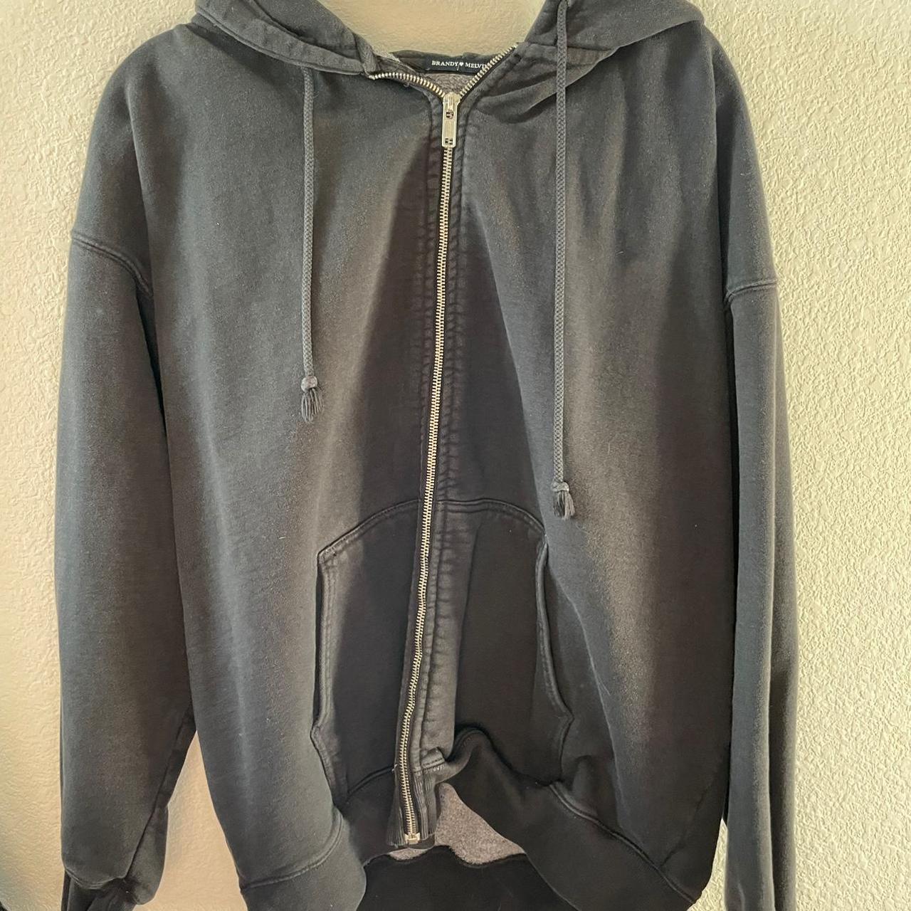 Brandy Melville Women's Black Sweatshirt | Depop