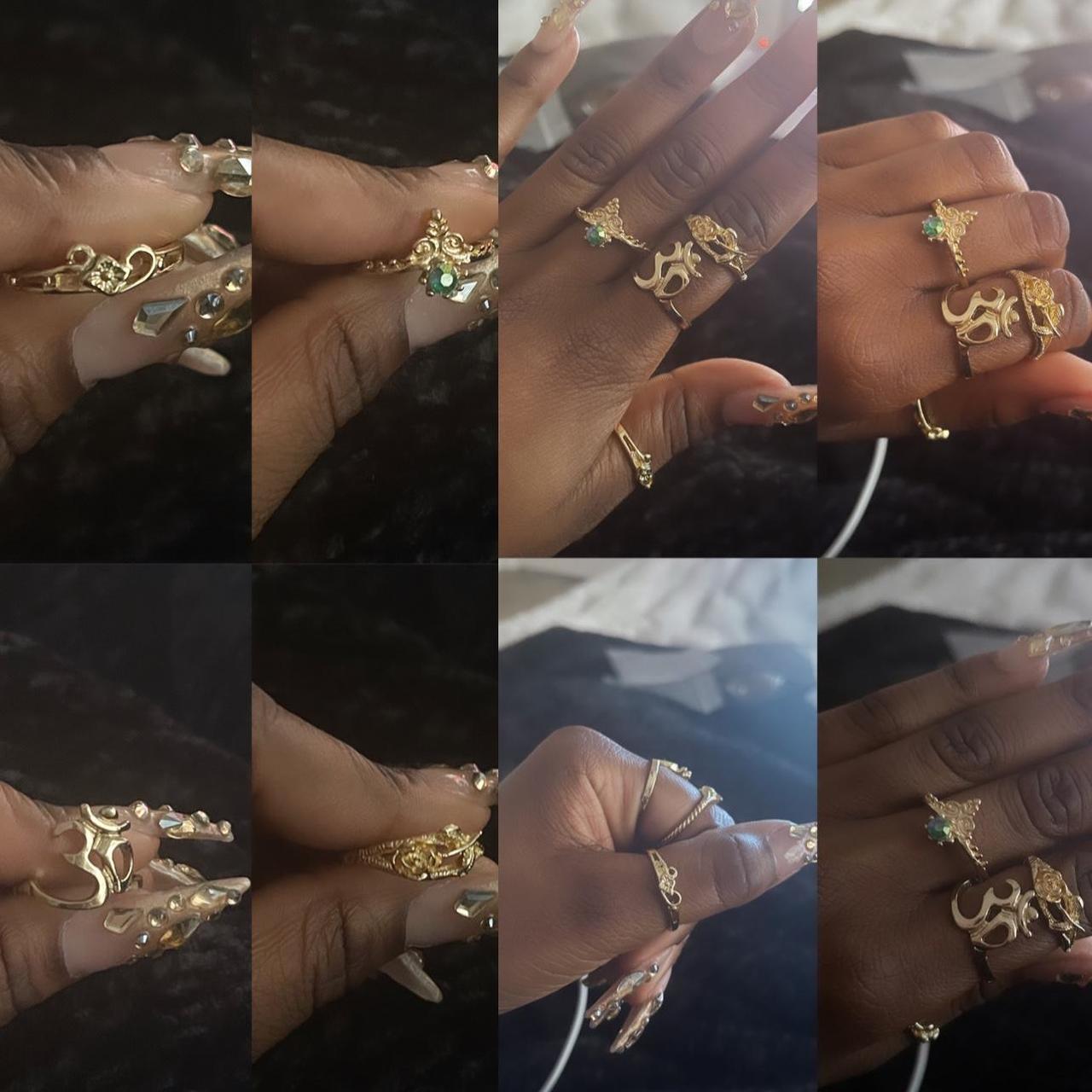 4pc GoldPlated Rings gold goldrings rings... Depop