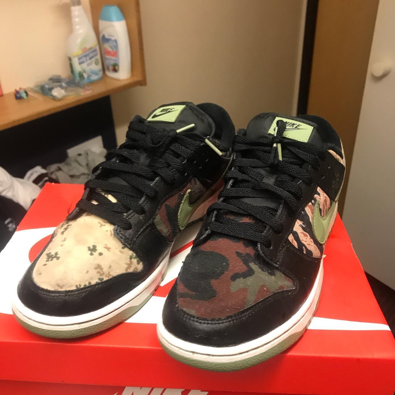 camo dunks men