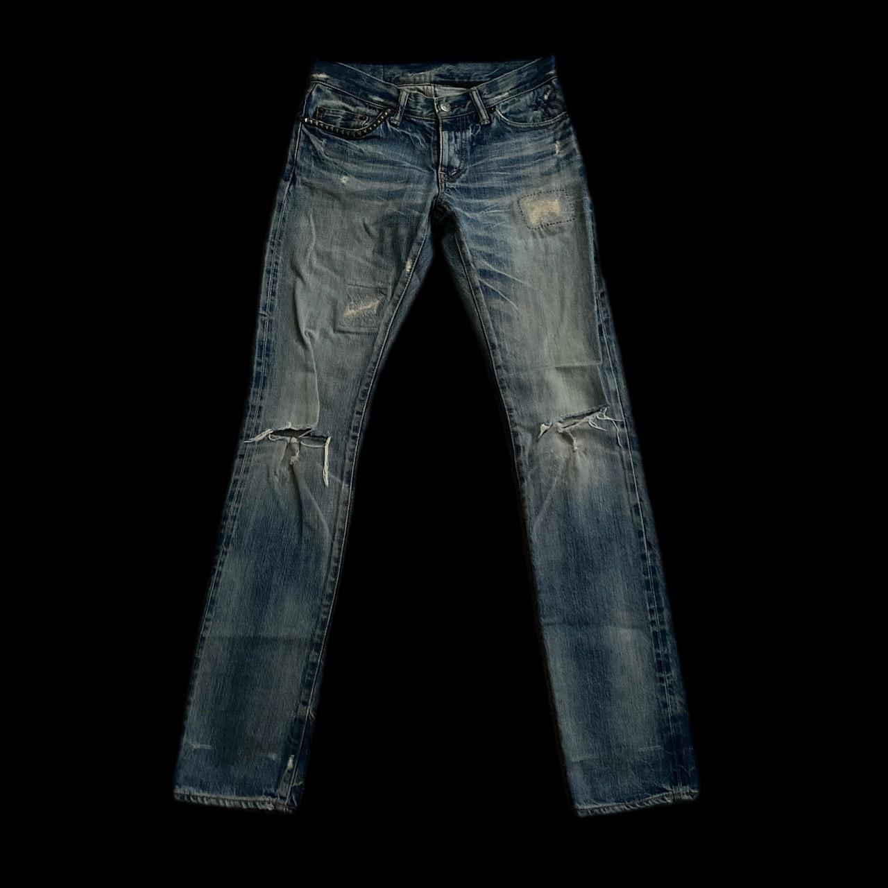 hysteric glamour studded skinny jeans 26x32 dm... - Depop