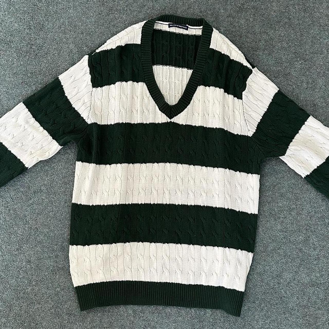 brandy melville nikki cotton stripe sweater one... Depop
