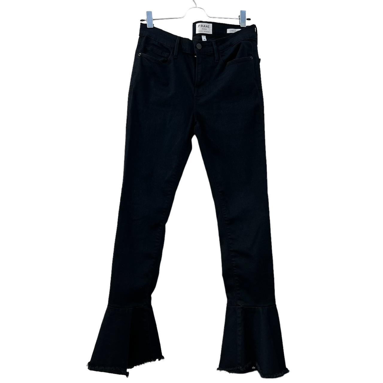 Frame Women's Navy Jeans Depop