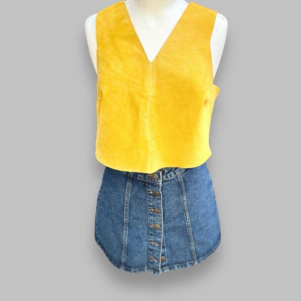 Fashion mustard yellow vest