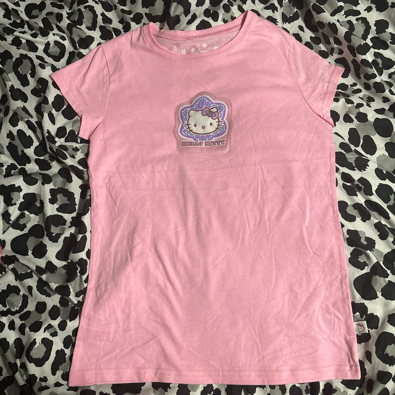 Pink hello kitty shirt 2008 sanrio *kids xl - Depop
