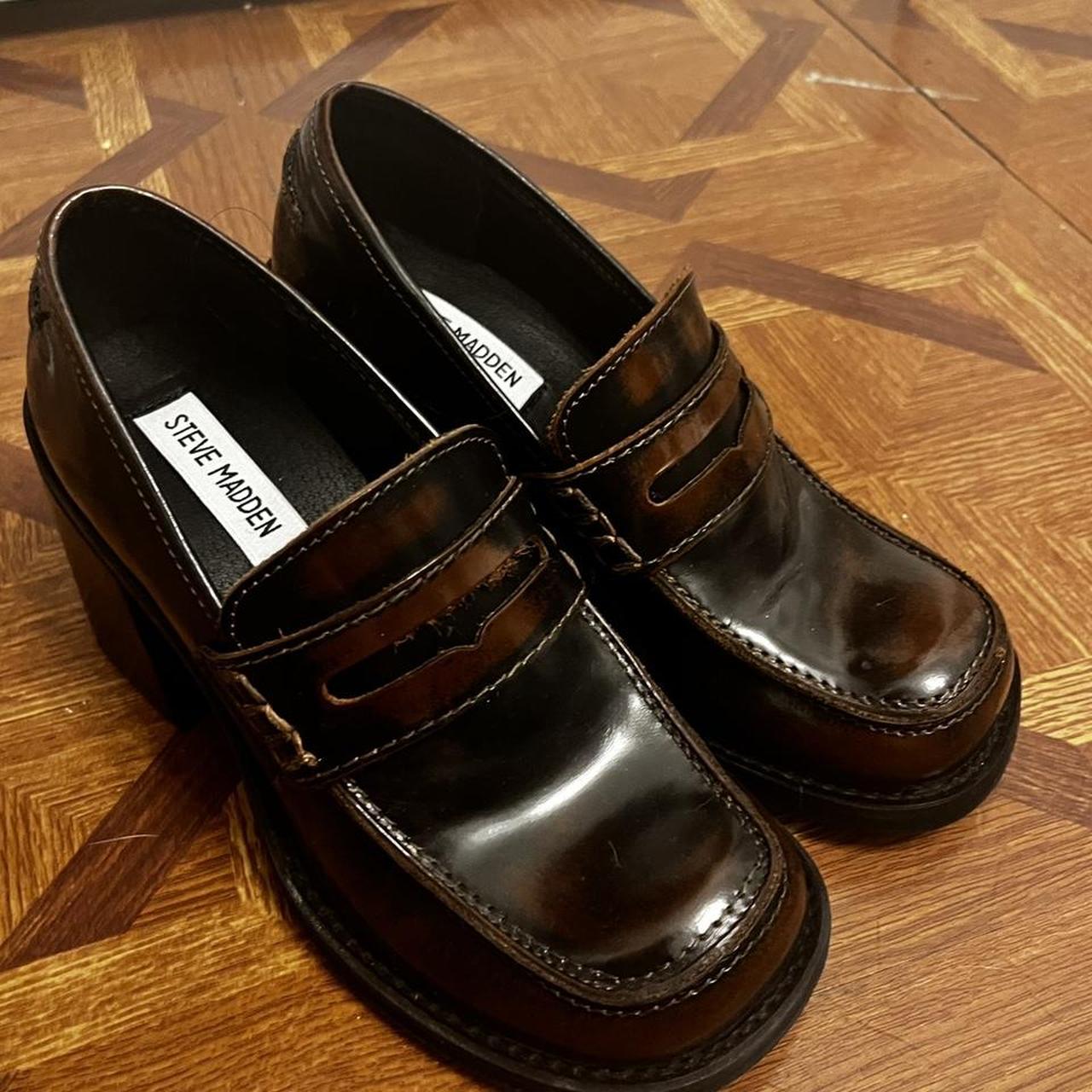 Steve Madden Women's Brown Loafers Depop