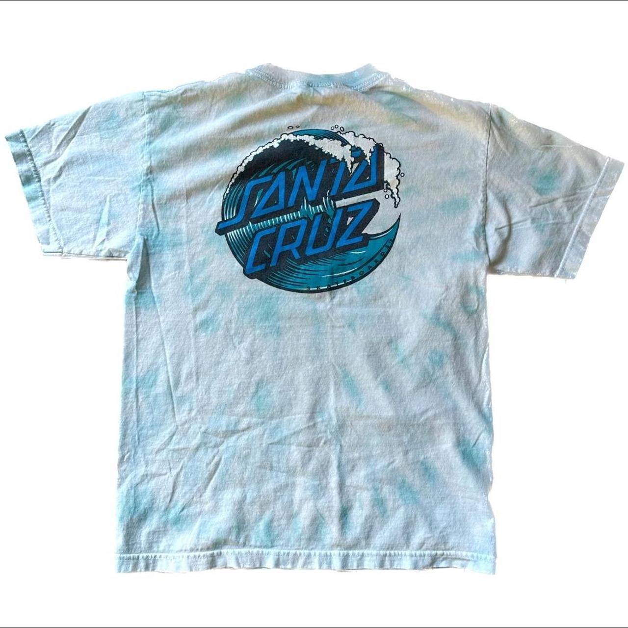 Santa Cruz Wave Dot Blue Tie Dye T-Shirt