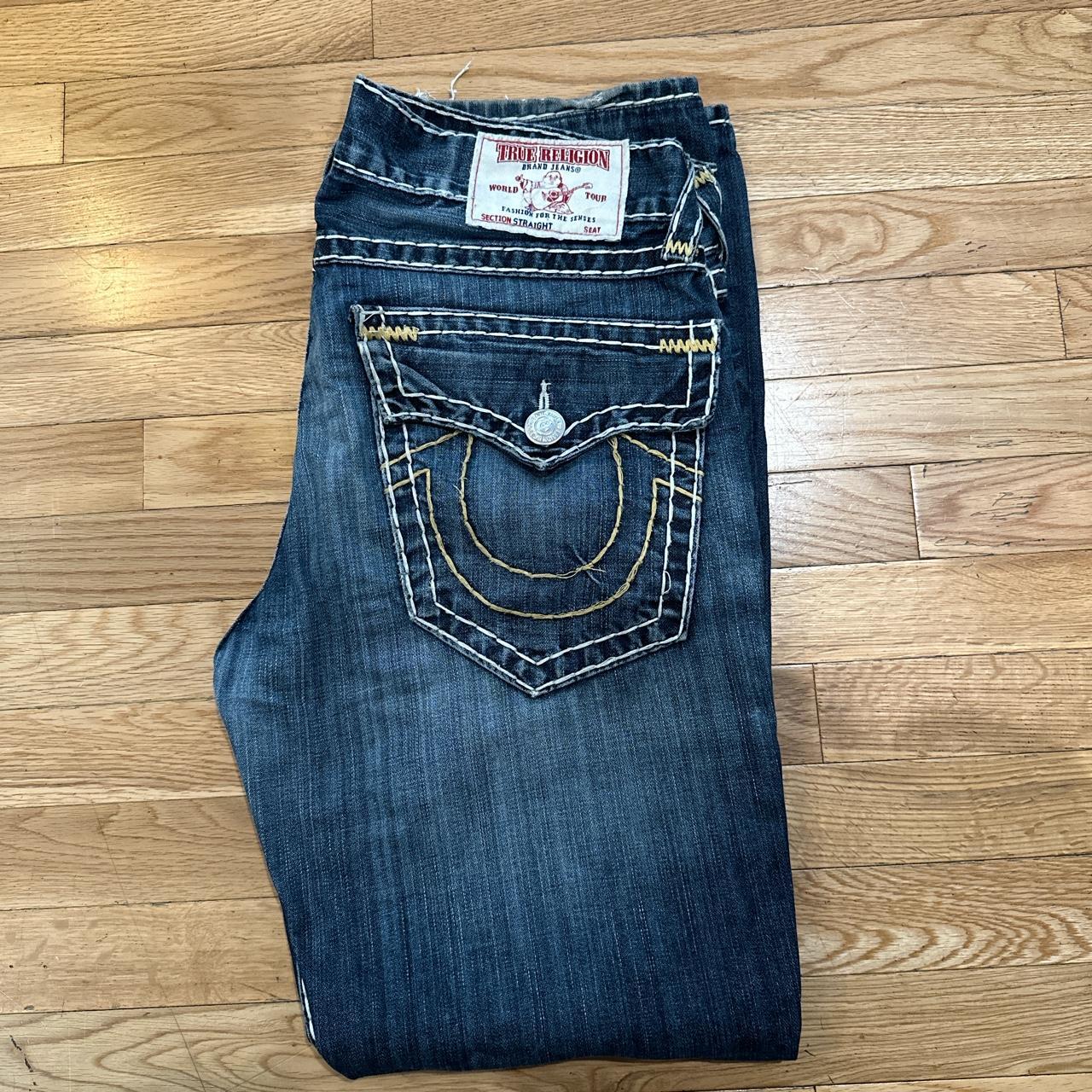 True Religion Ricky Super T Straight fit Size 33... - Depop