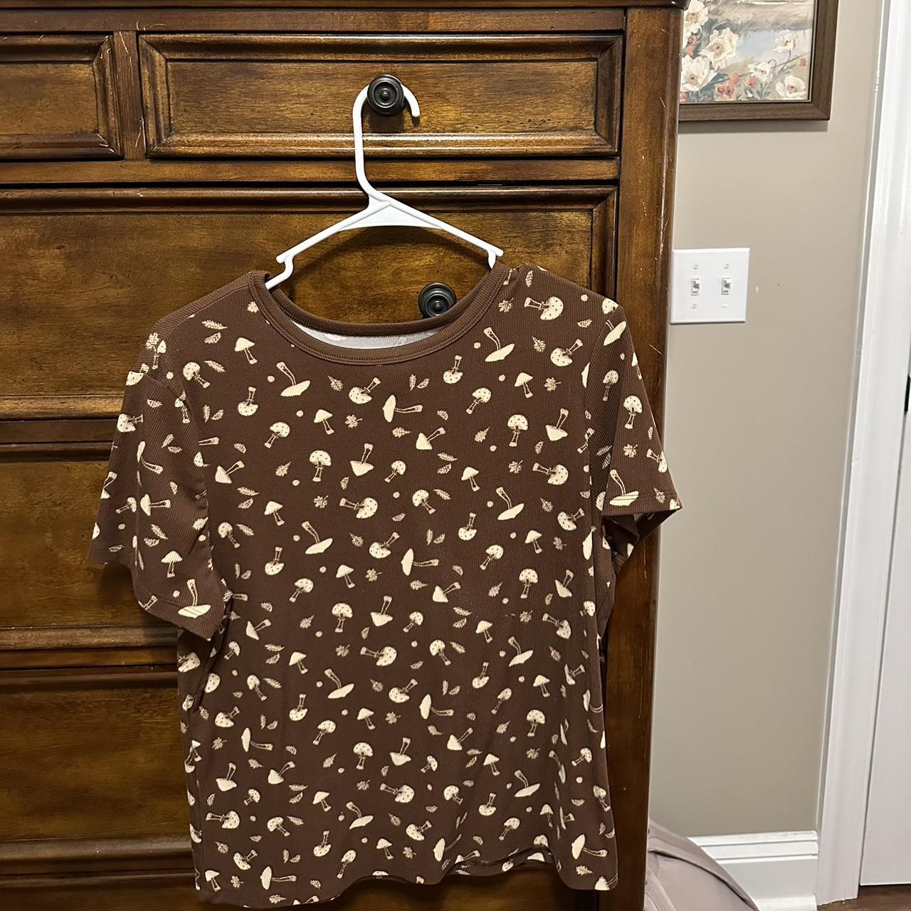 brown mushroom shirt from no boundaries!🍄 i wore... - Depop