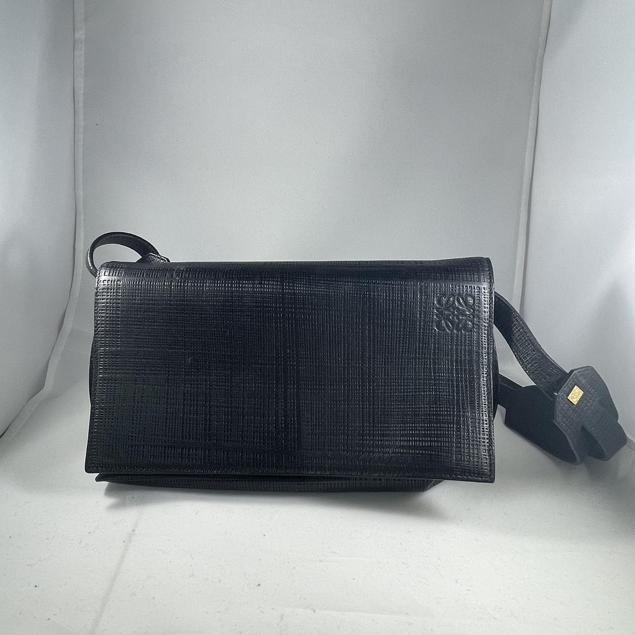 Black Loewe Vega shoulder bag. Made in Spain....