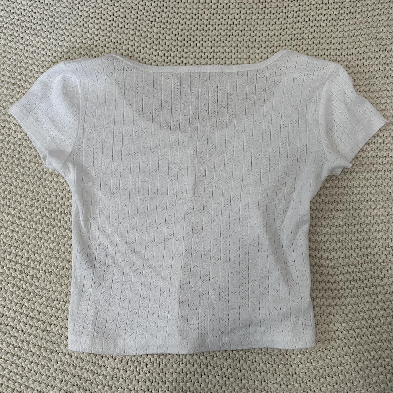 Women's White Crop-top | Depop