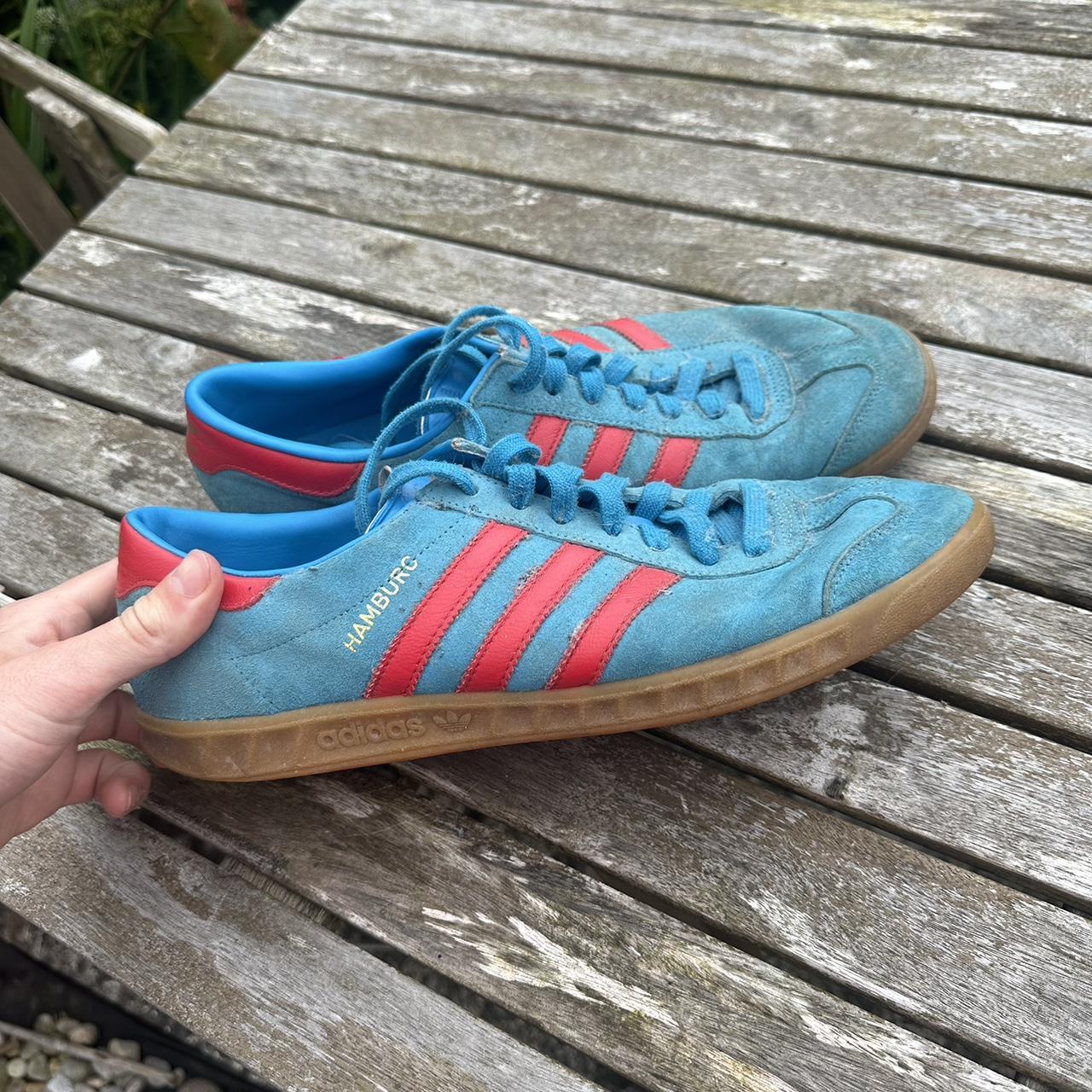 Adidas hamburg blue and red best sale