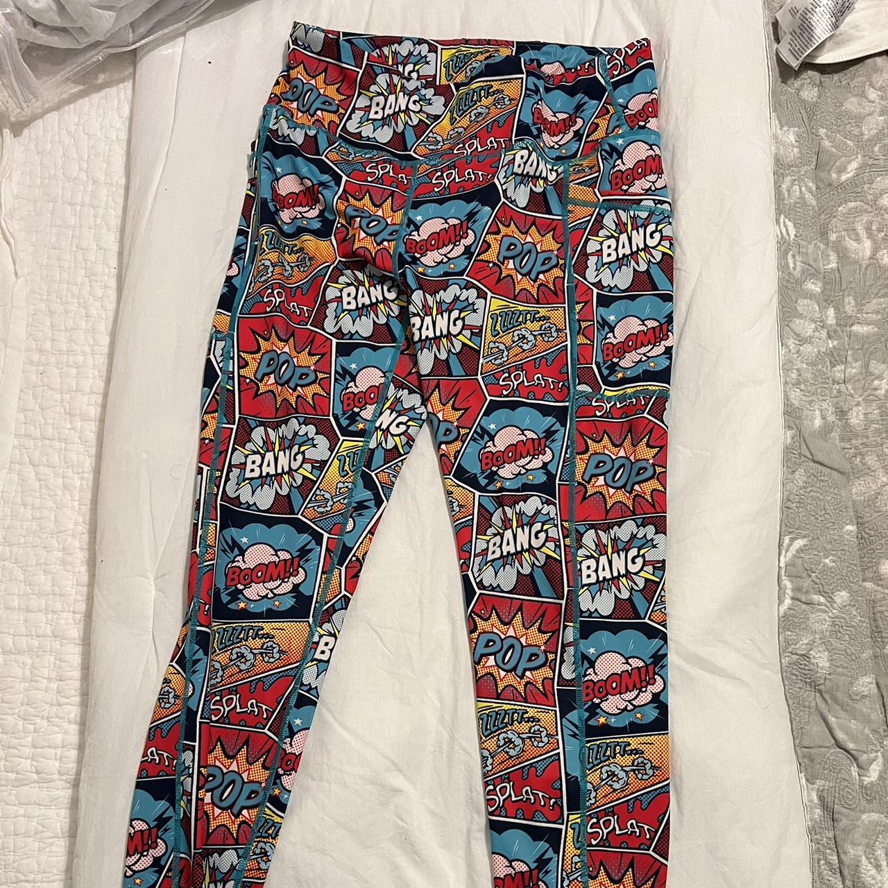 Constantly Varied Gear comic print leggings never worn - Depop