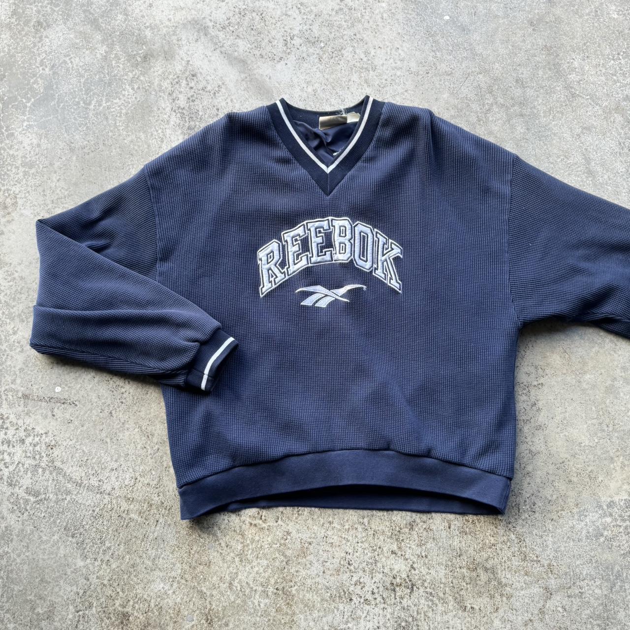 Rare Vintage Reebok Mens XXL Navy Blue Dallas - Depop