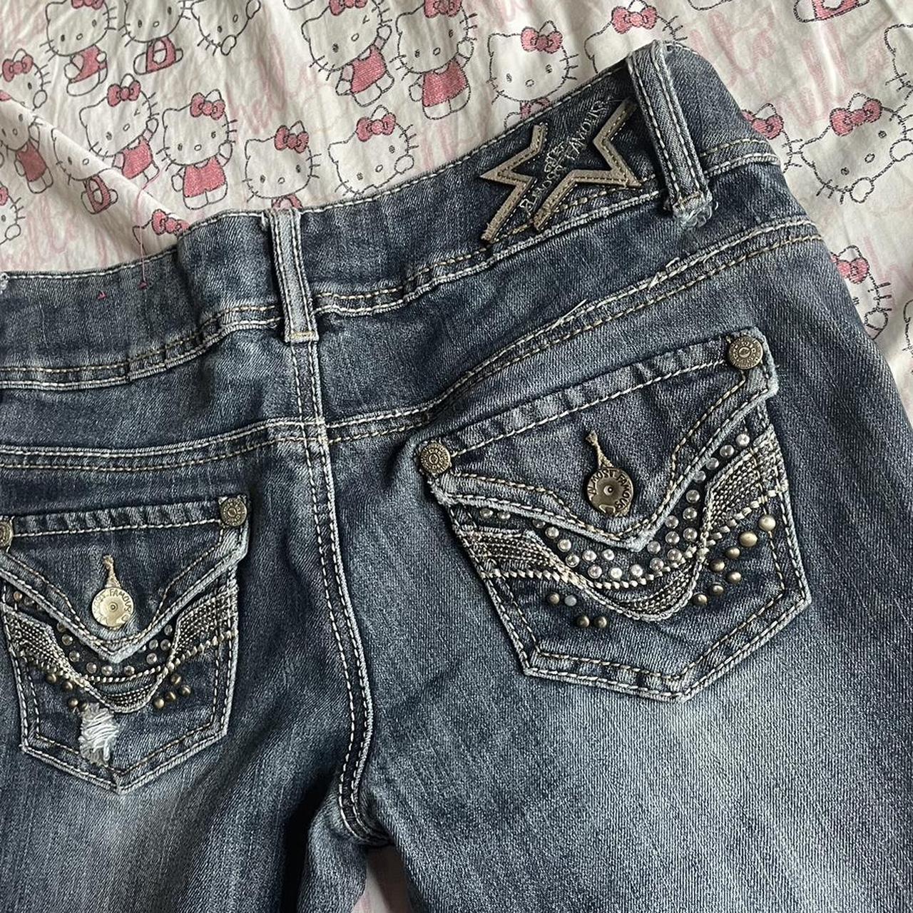 vintage almost famous skinny jeans x a little too... - Depop