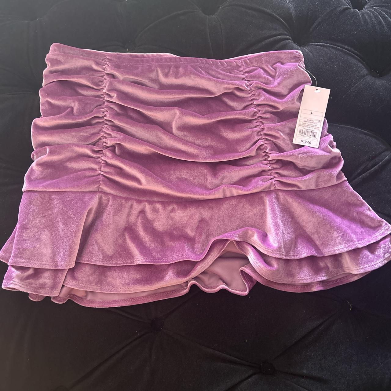 Wild Fable Velvet Skirt Size L Depop