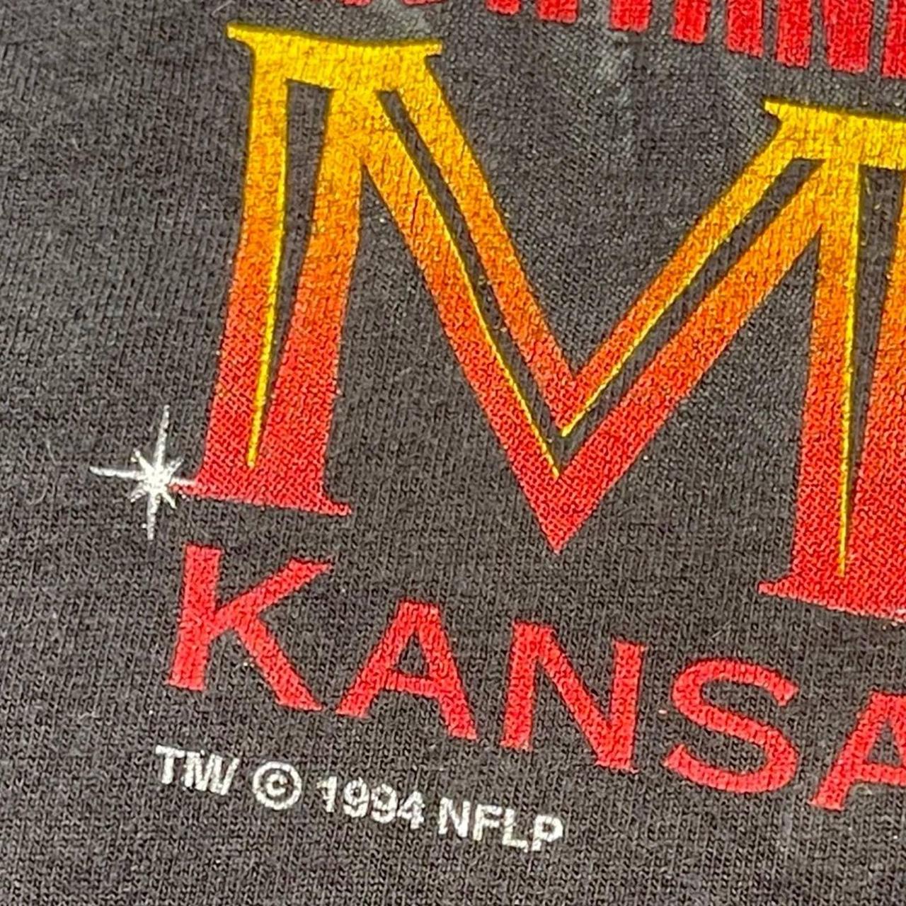 1994 Joe Montana Kansas City Chiefs Salem Big Face NFL T Shirt