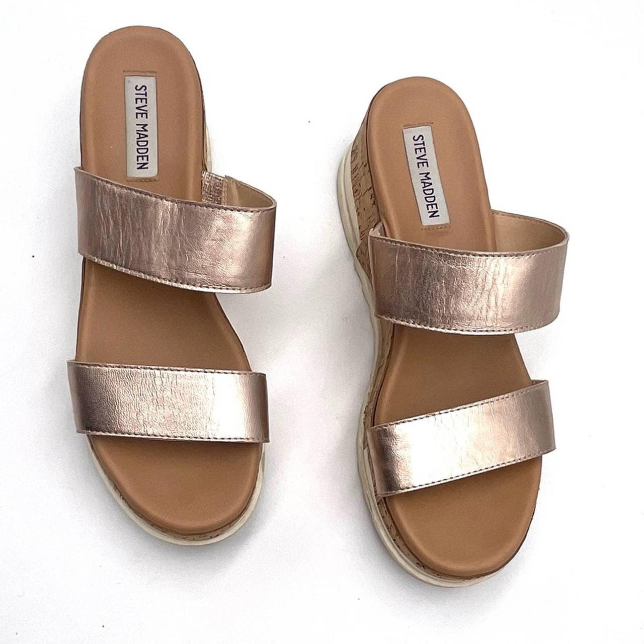 Steve madden sale gold mules