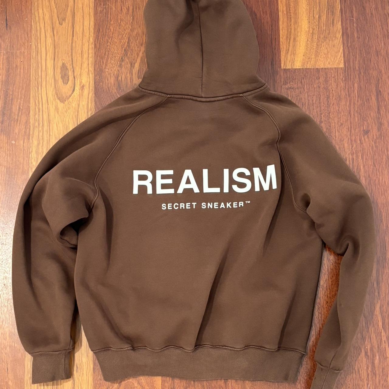 Realism Hoodie Size Small (But fits a Medium) Depop