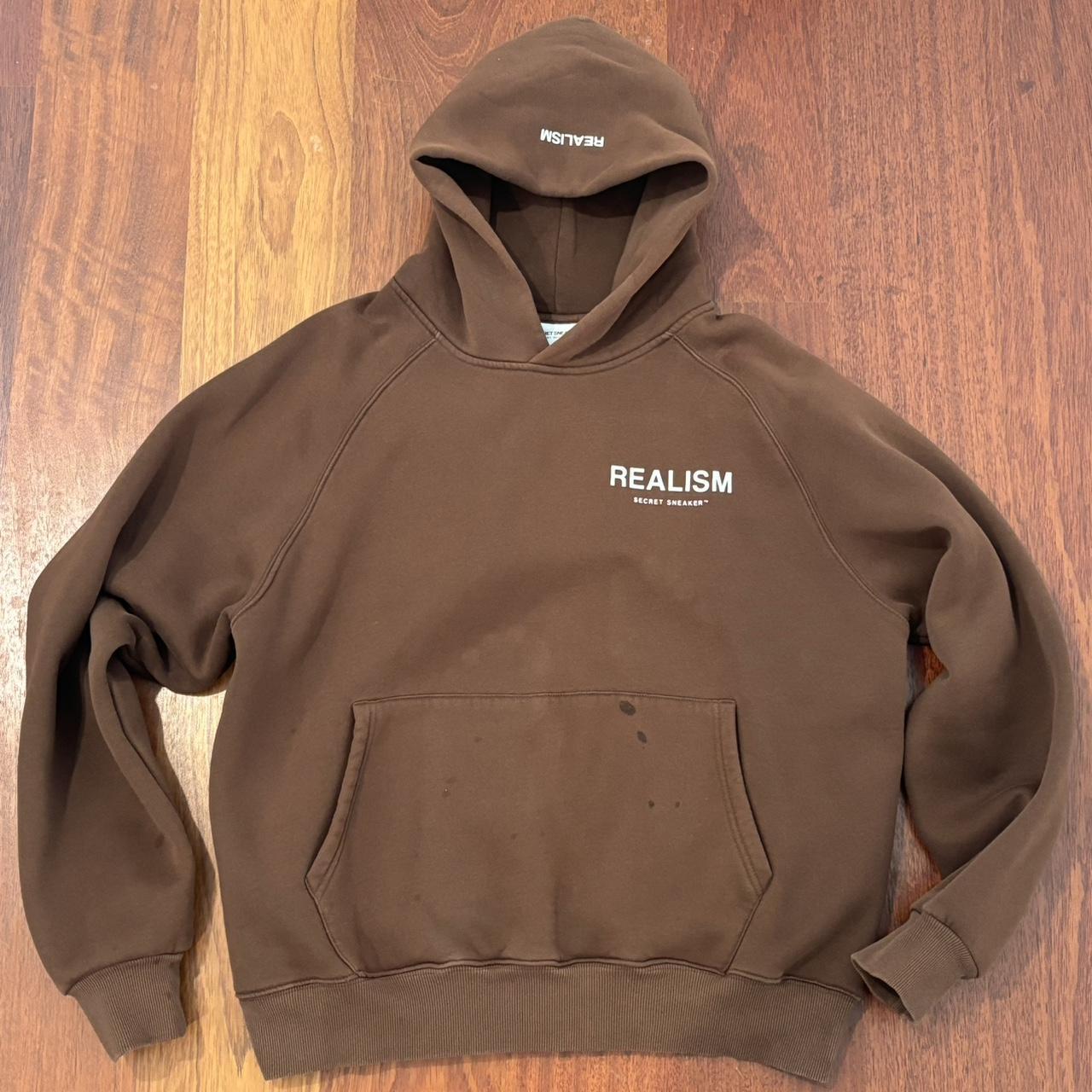 Realism Hoodie Size Small (But fits a Medium) Depop