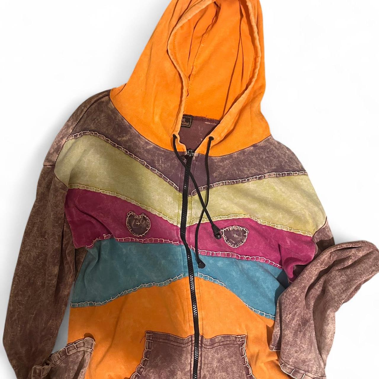 Women's Jacket - Multi/Orange - M – m/l patchwork… - image 1