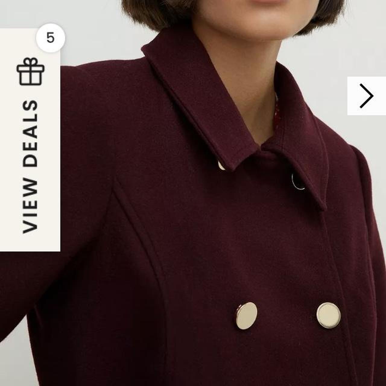 Oasis clearance burgundy coat