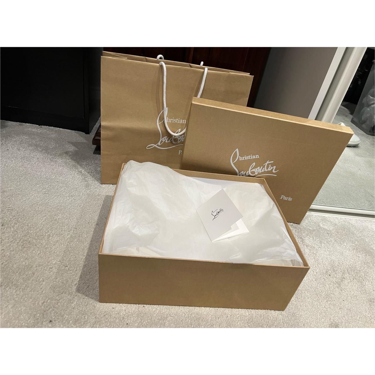 Christian Louboutin shoes box size 39, new sold as... - Depop