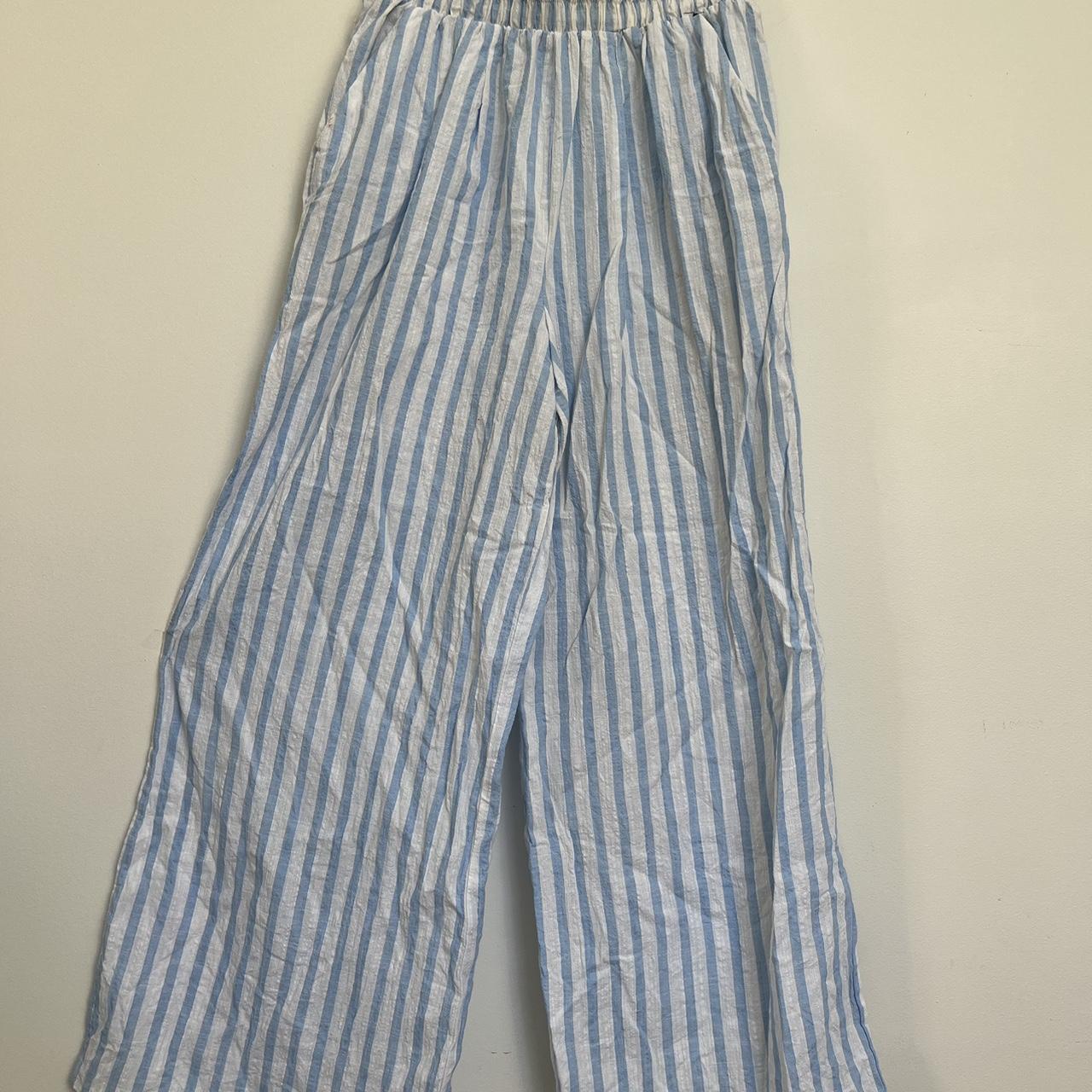 Cotton on body relaxed beach pants Baby blue... - Depop