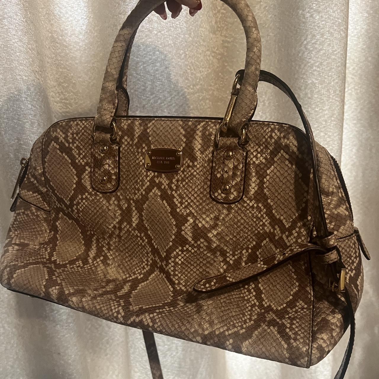 Michael kors Snake Skin Bag with strap attached. Depop