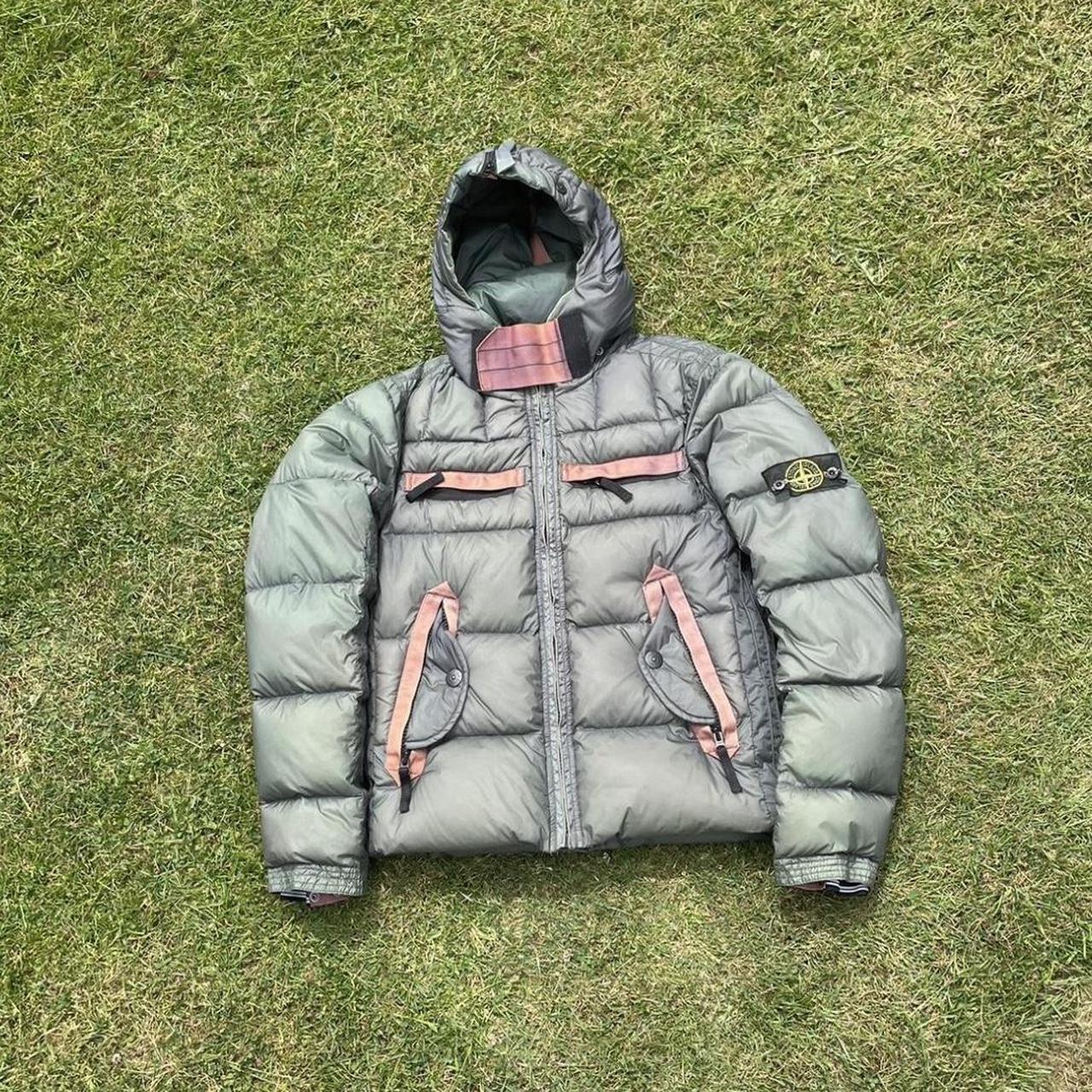 Stone island goose down jacket online