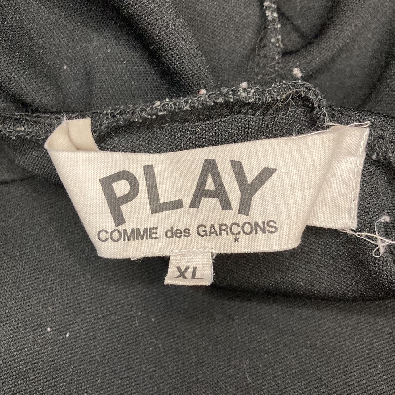 Comme des Garçons Play Men's Black and Red Hoodie (3)
