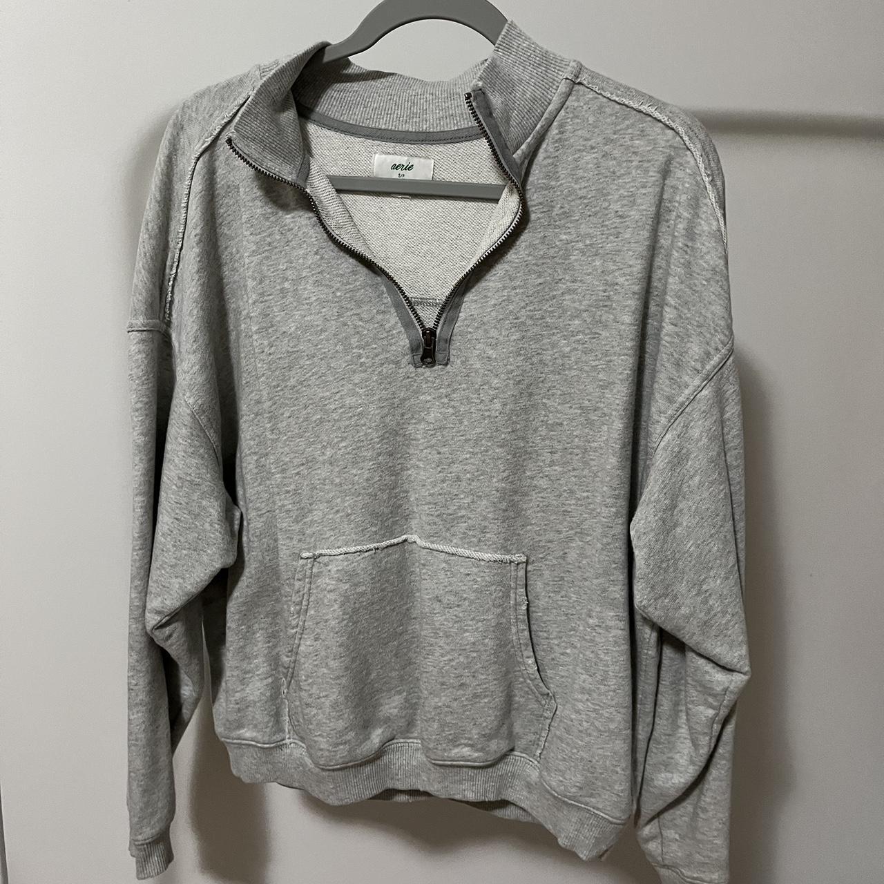 Aerie Women's Grey Sweatshirt | Depop