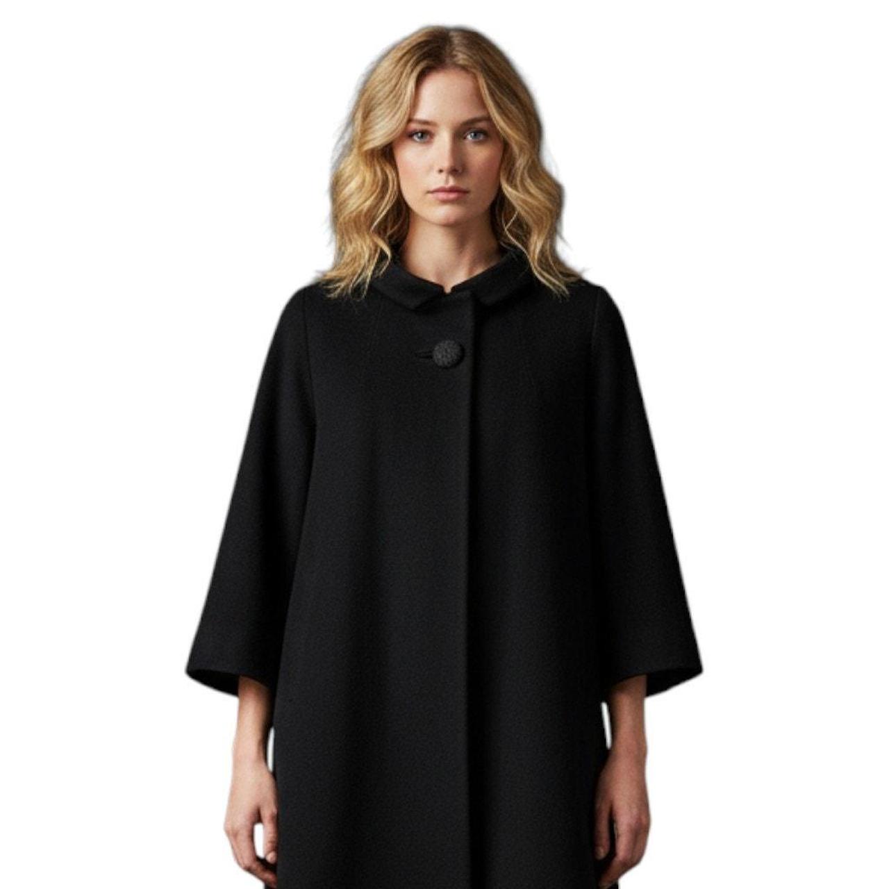 I. Magnin Women's Wool Jacket - Black - L – Beaut… - image 1