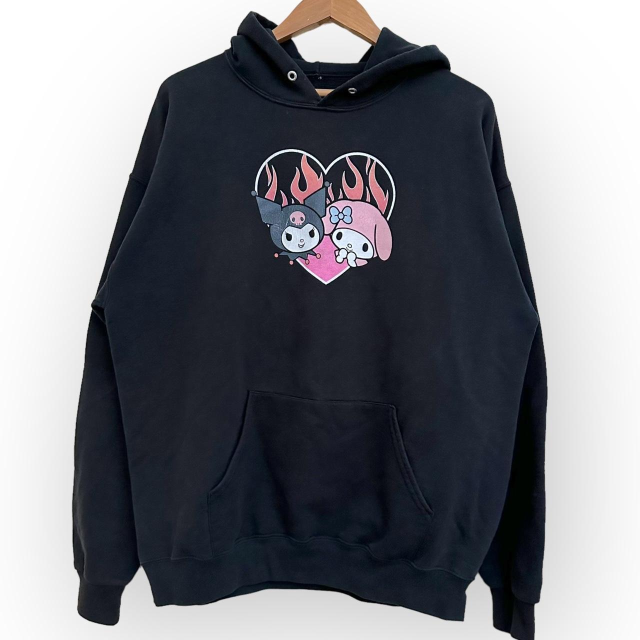 Kuromi store Gray Graphic Hoodie