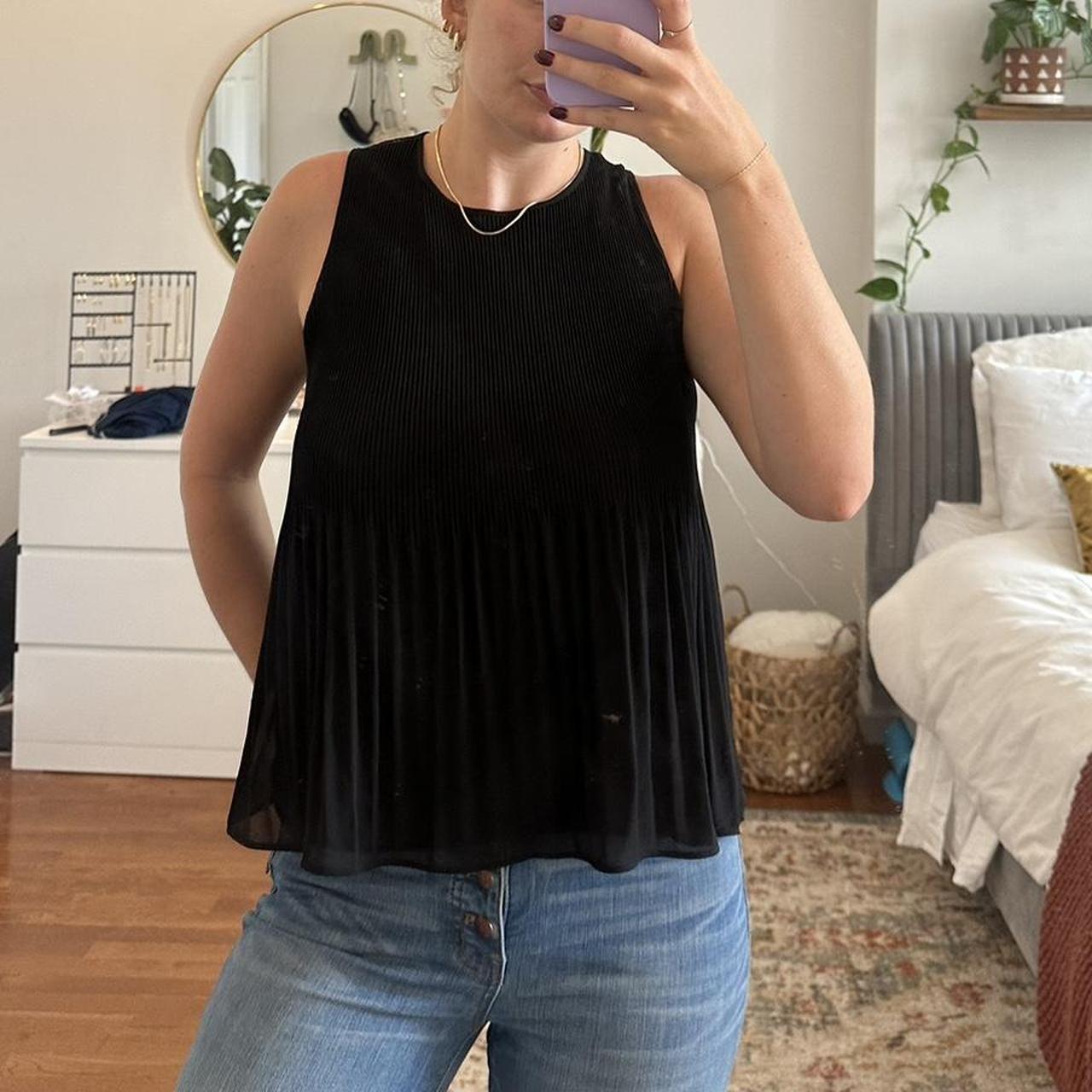 Zara Trafaluc top with a beautiful back. Small stain... Depop