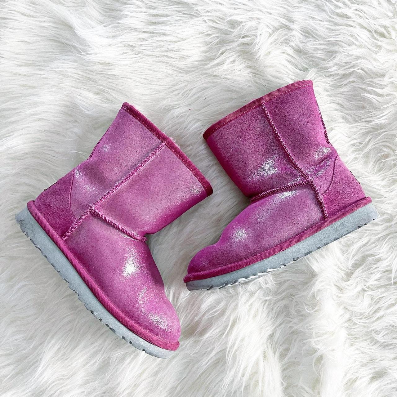 UGG Classic Glitter Fuschia Boots Twinface sheepskin. Depop