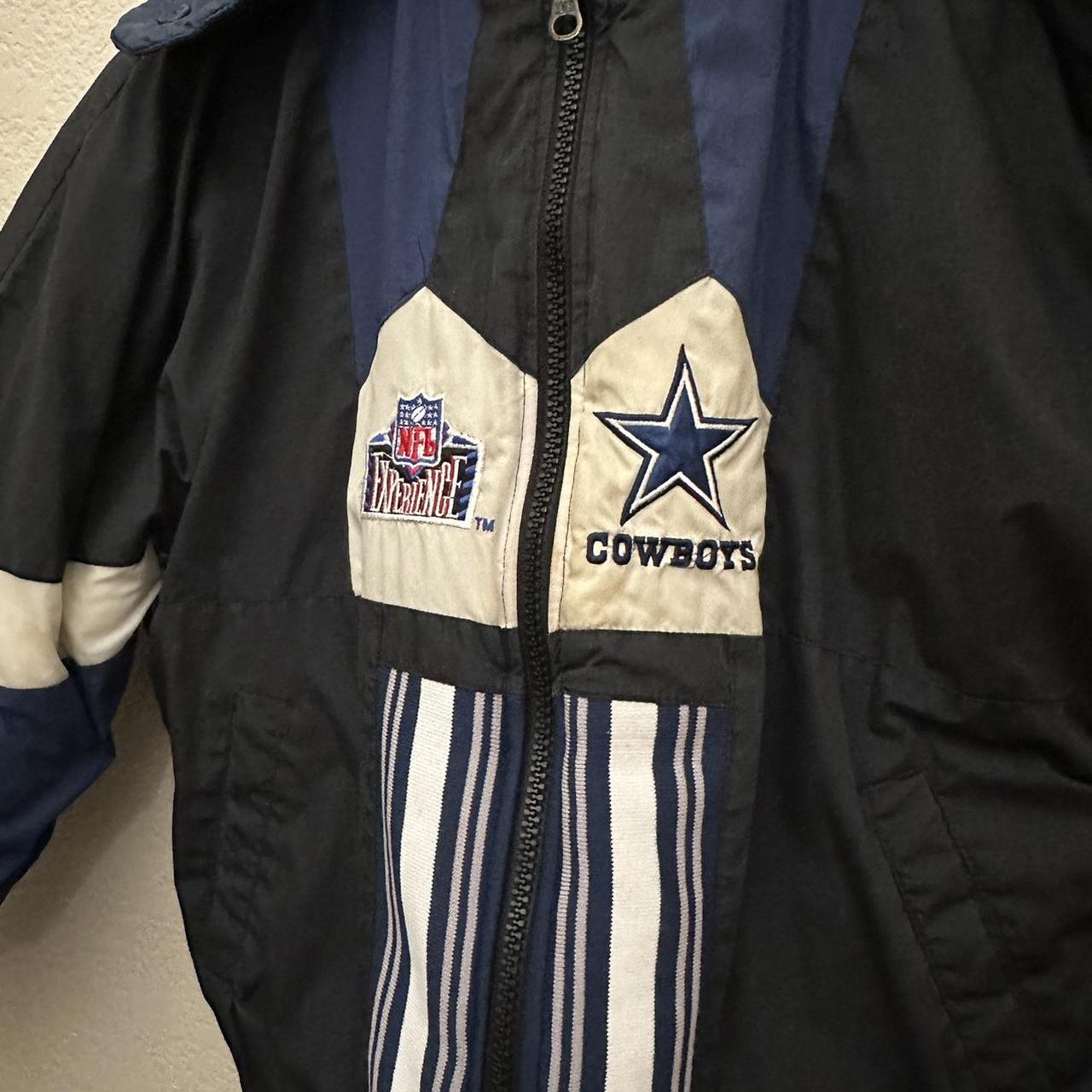 Vintage 90’s Pro Player NFL Dallas Cowboys Reversible Windbreaker Jacket  Medium