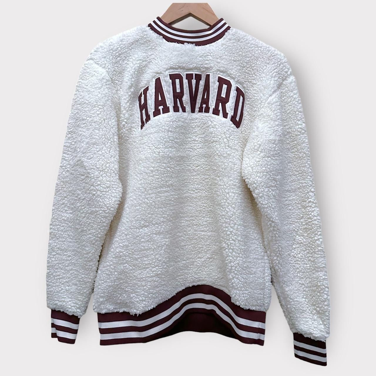 Champion Harvard Sherpa fleece Crewneck sweatshirt Depop