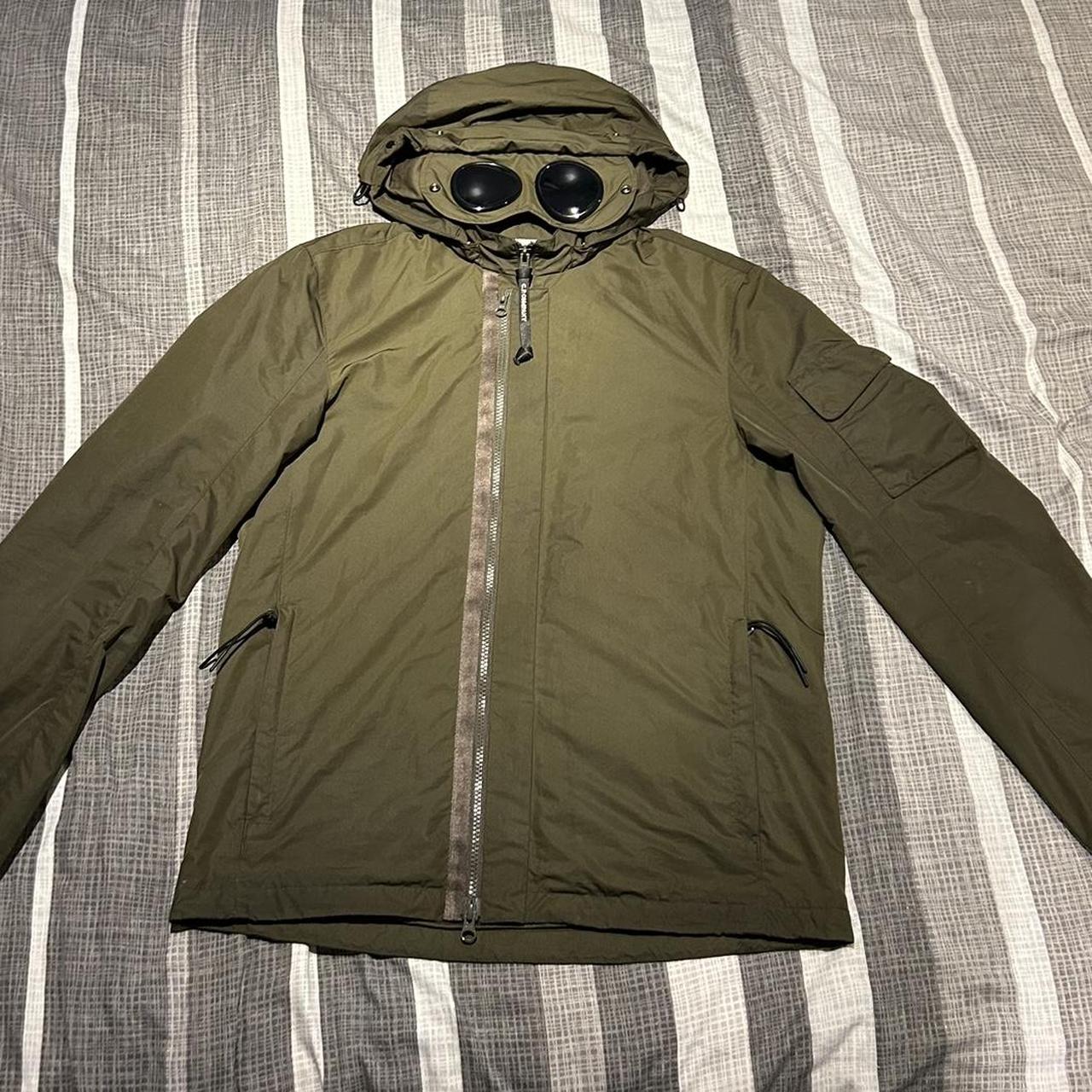 CP Company Men's Green and Black Jacket | Depop