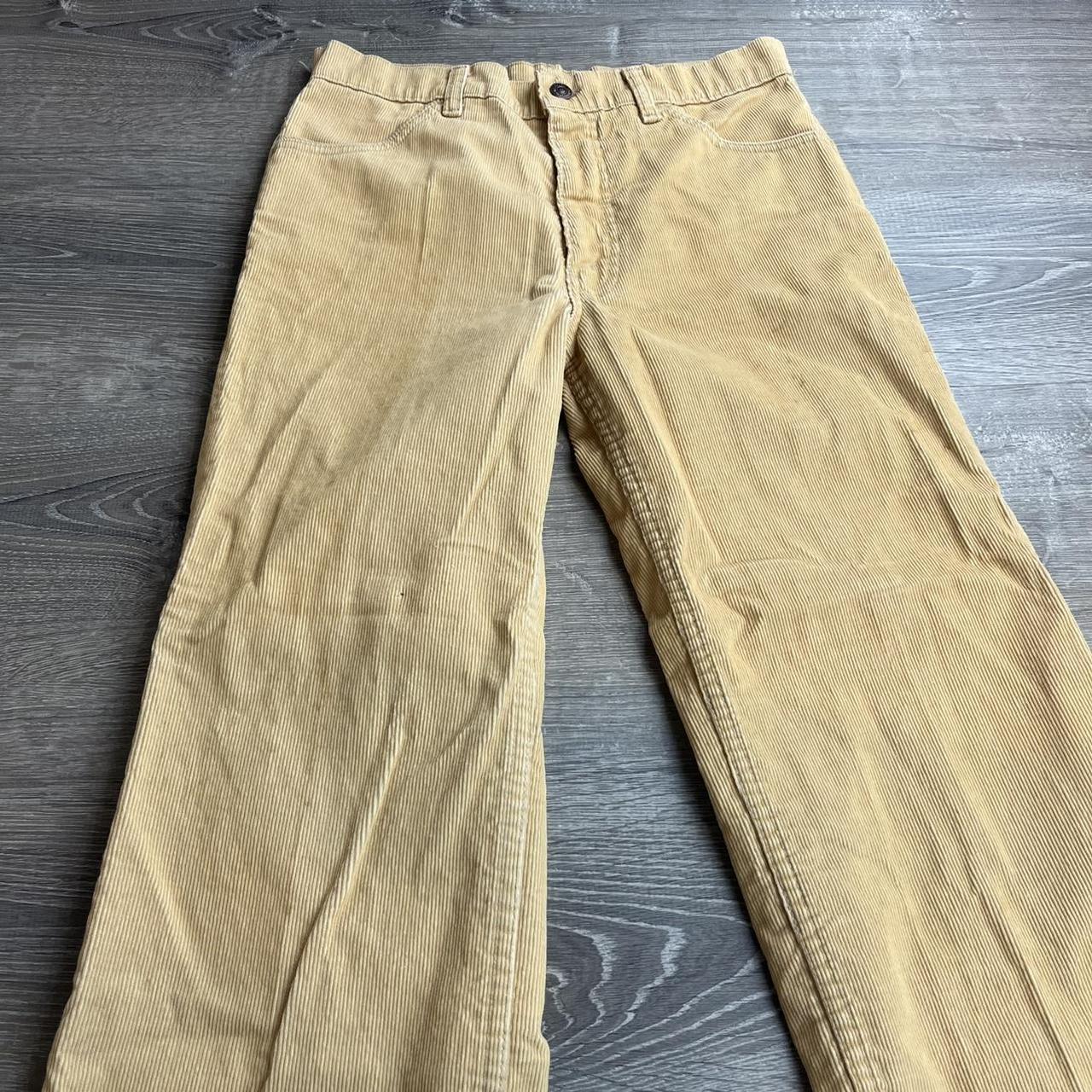 Vintage 70s Levi’s Corduroy Flared Jeans Light... - Depop