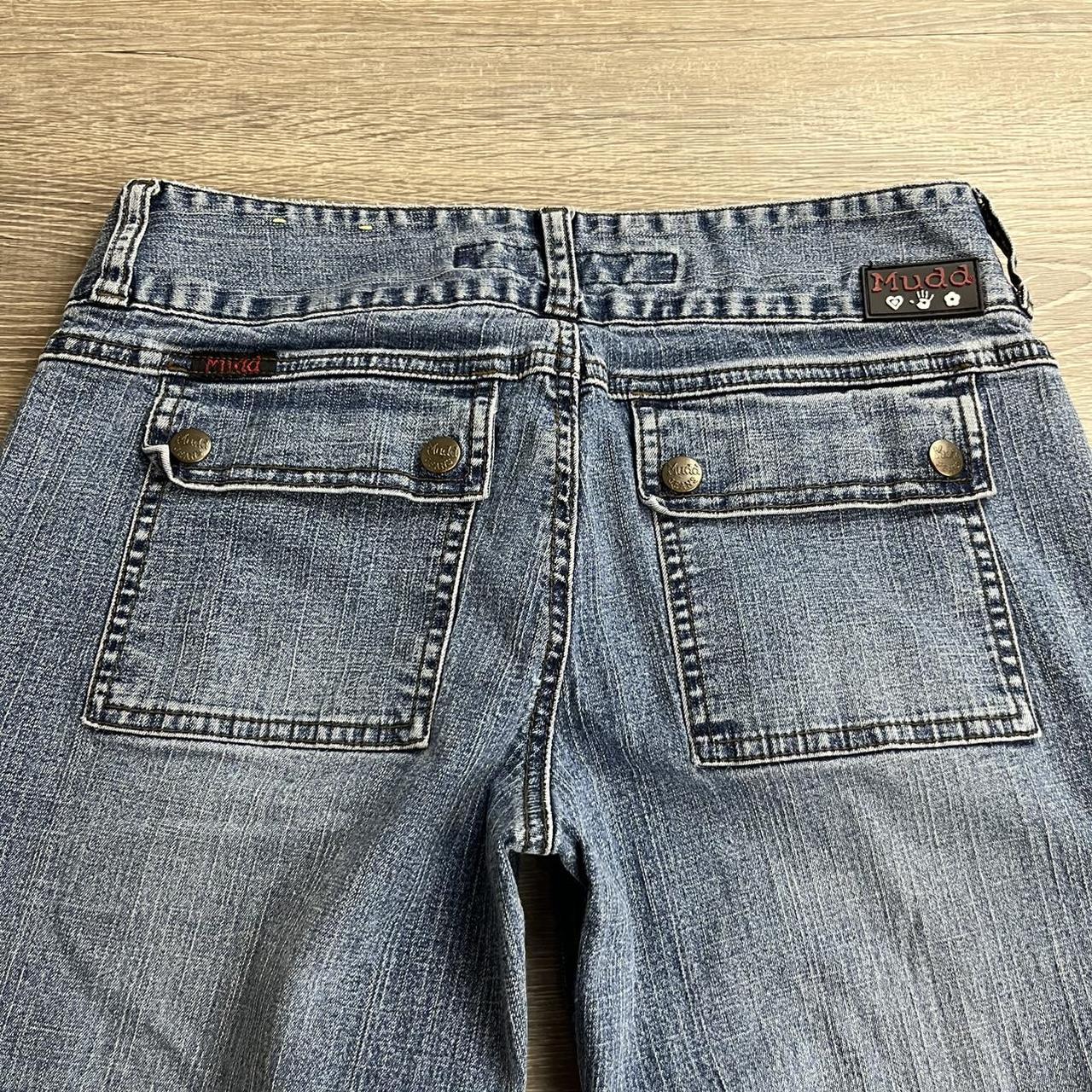 Y2K Mudd Jeans Flared Bottoms Unique Pockets Made In... - Depop