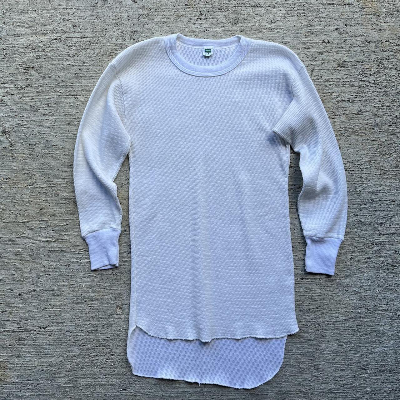 Hanes Mens Thermal Knit Long Sleeve 70s Vintage Hanes Thermal