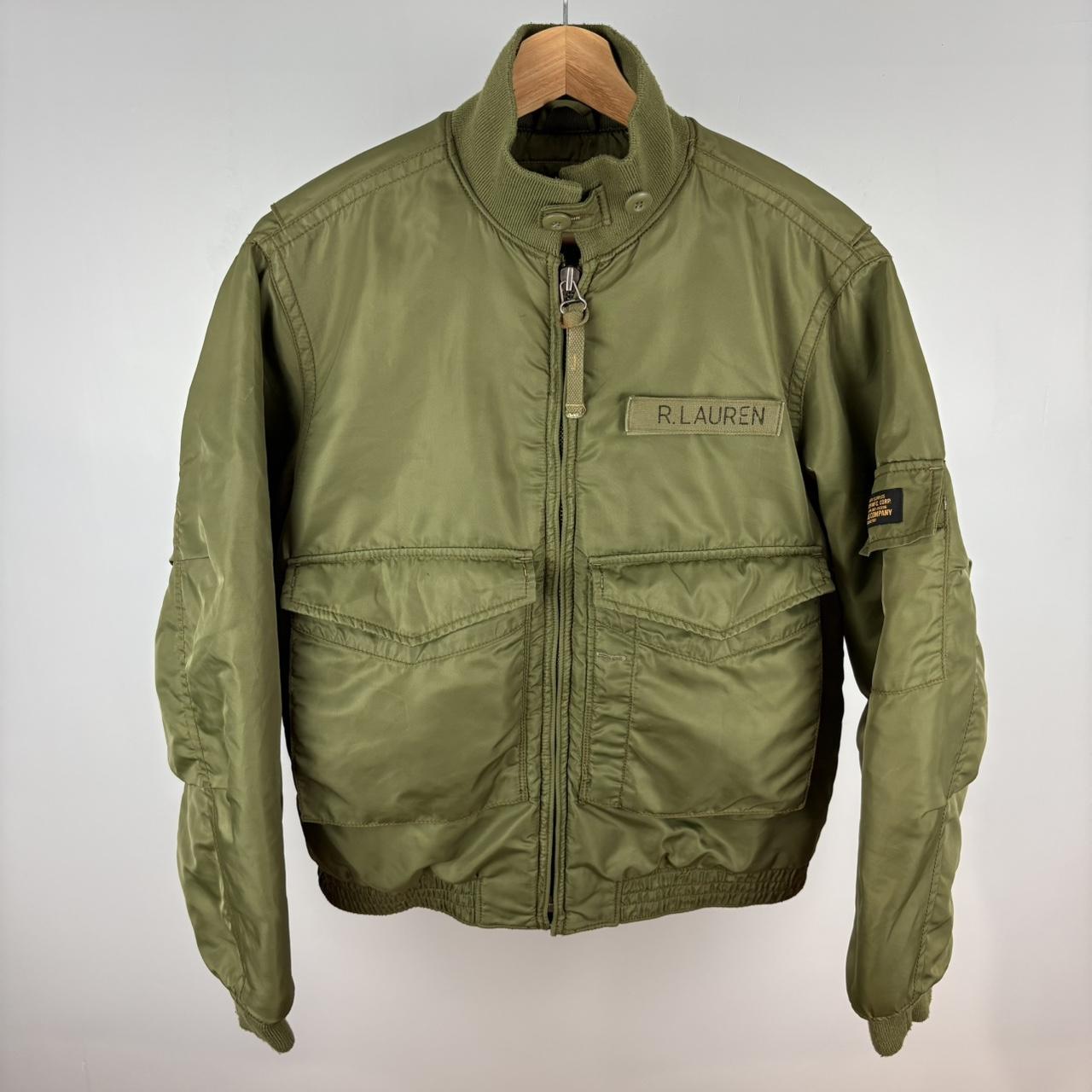 Ralph Lauren Men's Bomber Jacket Khaki/Green S – Vintage Polo