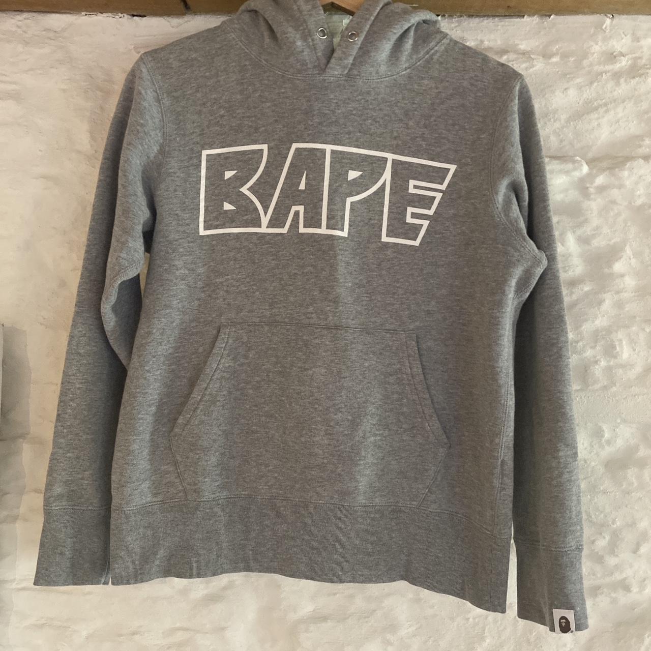 Bape family bag online hoodie grey