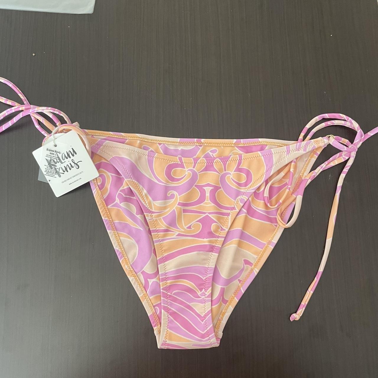 Kulani Kinis Women's Yellow and Pink Bikiniandtankinibottoms Depop