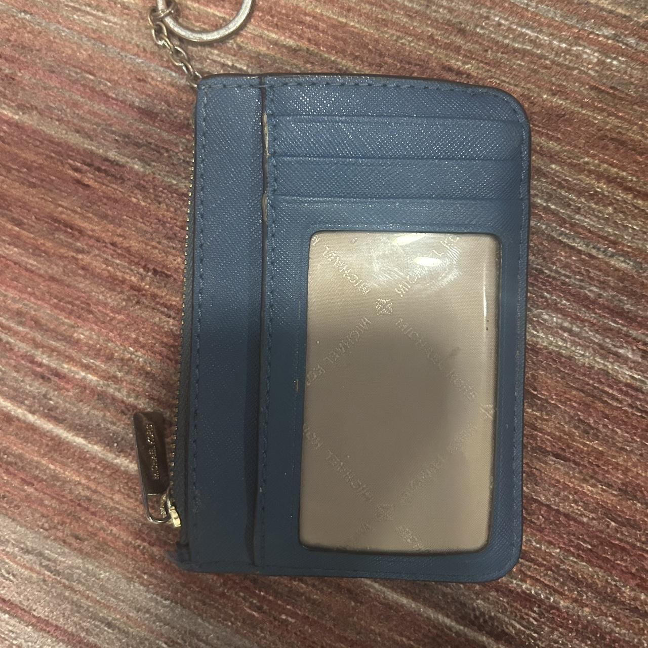 Michael Kors Zip Around Wallet  Zip around wallet Michael kors coin purse  Black leather wallet